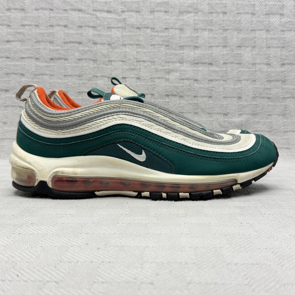 Nike Air Max 97 Miami Hurricanes (GS) Kids Size 7 Green 921522-300